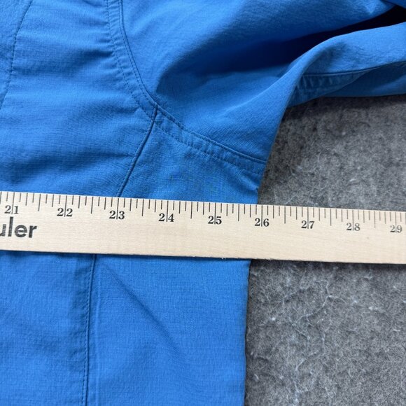 Simms Shirt Men XL Blue Performance Fishing Nylon Long Sleeve Vented Roll Tab 12 - Picture 10 of 14